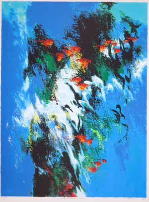 Mattie Schilders - Zeefdruk, Oorsprong van elk leven (Groot) verkocht voor € 10!