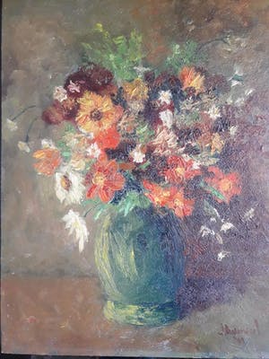 Jan Overweel - Bloemstilleven in vaas. kopen? Bied vanaf 20!