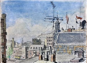 Rupert van der Linden - Blik op de Munttoren Amsterdam kopen? Bied vanaf 35!