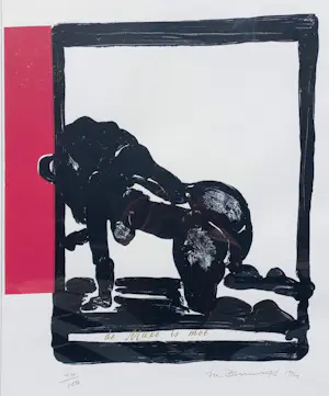 Marlene Dumas - De muze is moe, zeefdruk (netjes ingelijst, groot) kaufen? Bieten Sie von 1250!