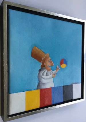 Dirk Bakker - set van 2 olieverfschilderijen - in baklijst kopen? Bied vanaf 79!