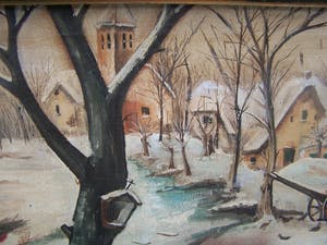 Niet of onleesbaar gesigneerd - Breugeliaans winterlanschap. kopen? Bied vanaf 1!