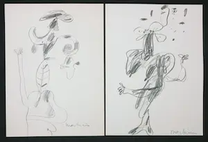 Anton Martineau - Lot van 5 unieke werken op papier! kopen? Bied vanaf 1!