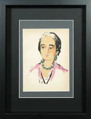 Kees van Dongen - Pochoir, Tête de femme kaufen? Bieten Sie von 1!