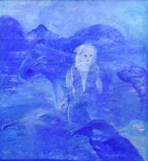 Niet of onleesbaar gesigneerd - Kind met dieren kopen? Bied vanaf 1!