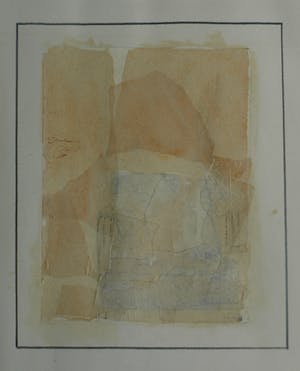 Jaap Witzenhausen - Ingelijste dubbele collage / aquarel , “Zonder titel” – 1977 kopen? Bied vanaf 1!