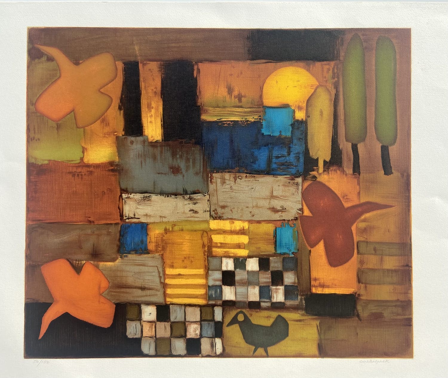 Jean Oosterlynck - Les Oiseaux verkocht voor € 75!