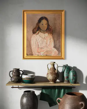 Rene Mels - Porträt eines jungen Mädchens um 1940 kopen? Bied vanaf 250!