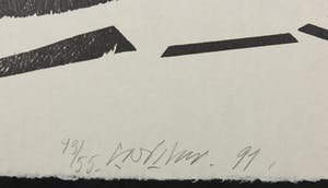 Carel Visser - Houtsnede op geschept papier, Zonder titel kopen? Bied vanaf 150!