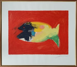 Eugene Brands - Litho: 'Exotische Vis'- Ingelijst kopen? Bied vanaf 290!