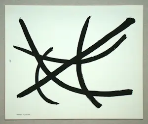 Robert Jacobsen - Abstracte compositie - sjabloon in gouachekleur - 1952 kopen? Bied vanaf 80!