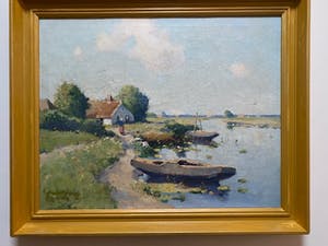 Niet of onleesbaar gesigneerd - Hollands waterlandschap kopen? Bied vanaf 1!