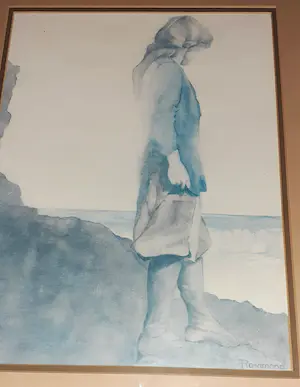 Niet of onleesbaar gesigneerd - Kunstenaar Cristine Rosamond - Sea Wall kopen? Bied vanaf 1!