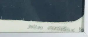 Hilde Mohring - Houtsnede (handbewerkt), Z.T. Abstracte compositie in bruin en zwart - Ingelijst kopen? Bied vanaf 50!