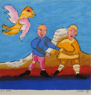 Marijn Moree - Zeefdruk, Zonder titel - Ingelijst kopen? Bied vanaf 1!