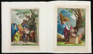 Jan Punt - e.a., Lot van vijftien handgekleurde gravures uit Abraham de Aartsvader verkauft für € 70!