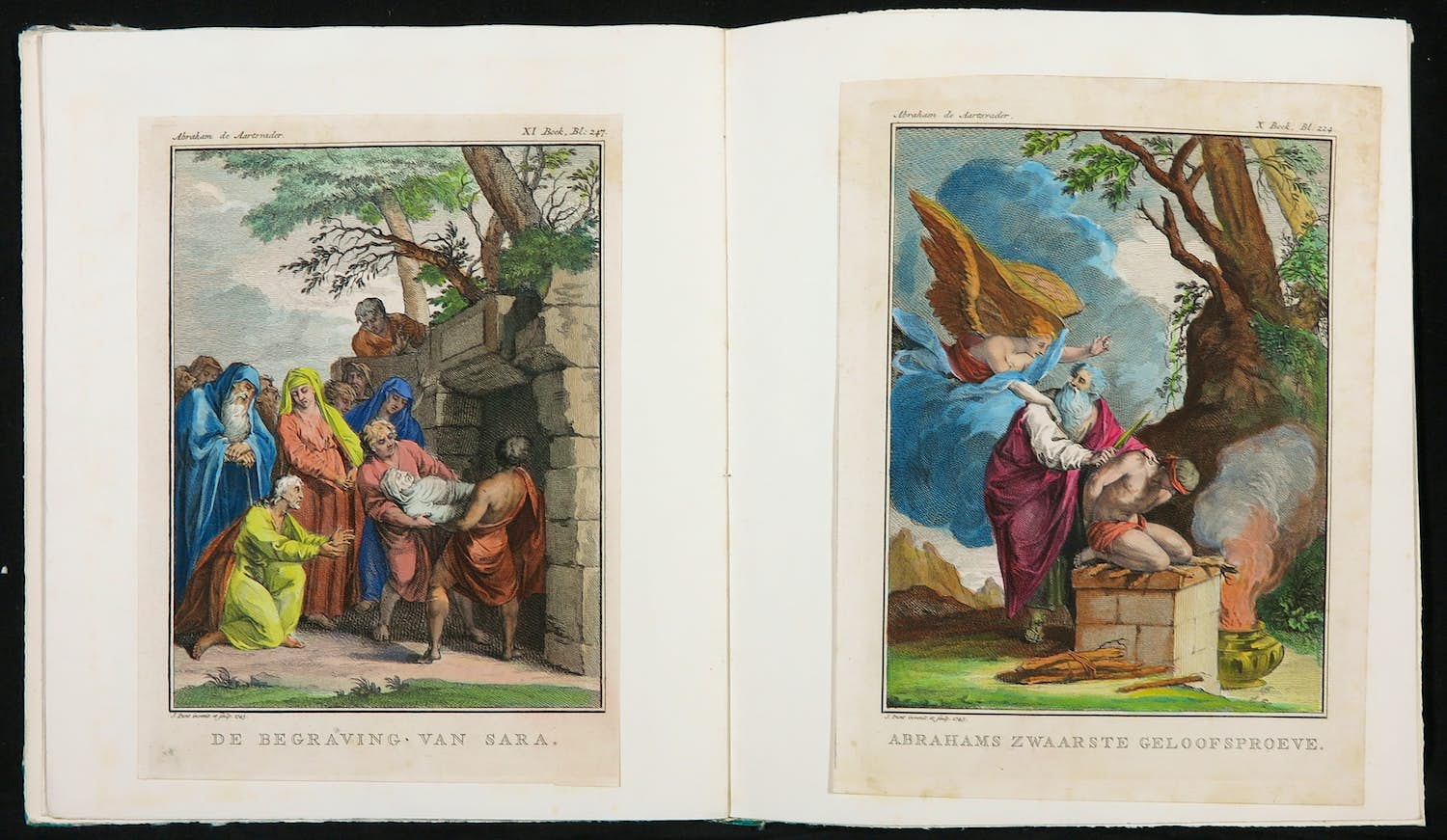 Jan Punt - e.a., Lot van vijftien handgekleurde gravures uit Abraham de Aartsvader kopen? Bied vanaf 70!