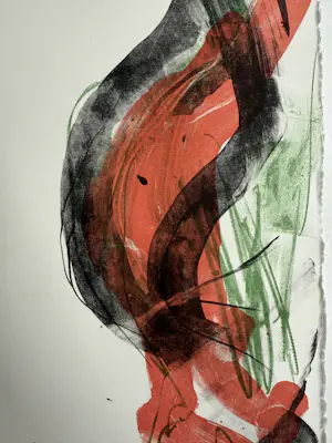 AcheterGer Lataster - handgesigneerde kleurenlitho | 'Zonder titel' | 1988? Enchérissez de 100!