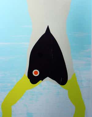 Han Schuil - Zeefdruk: - Ingelijst - 1999 verkocht voor € 90!