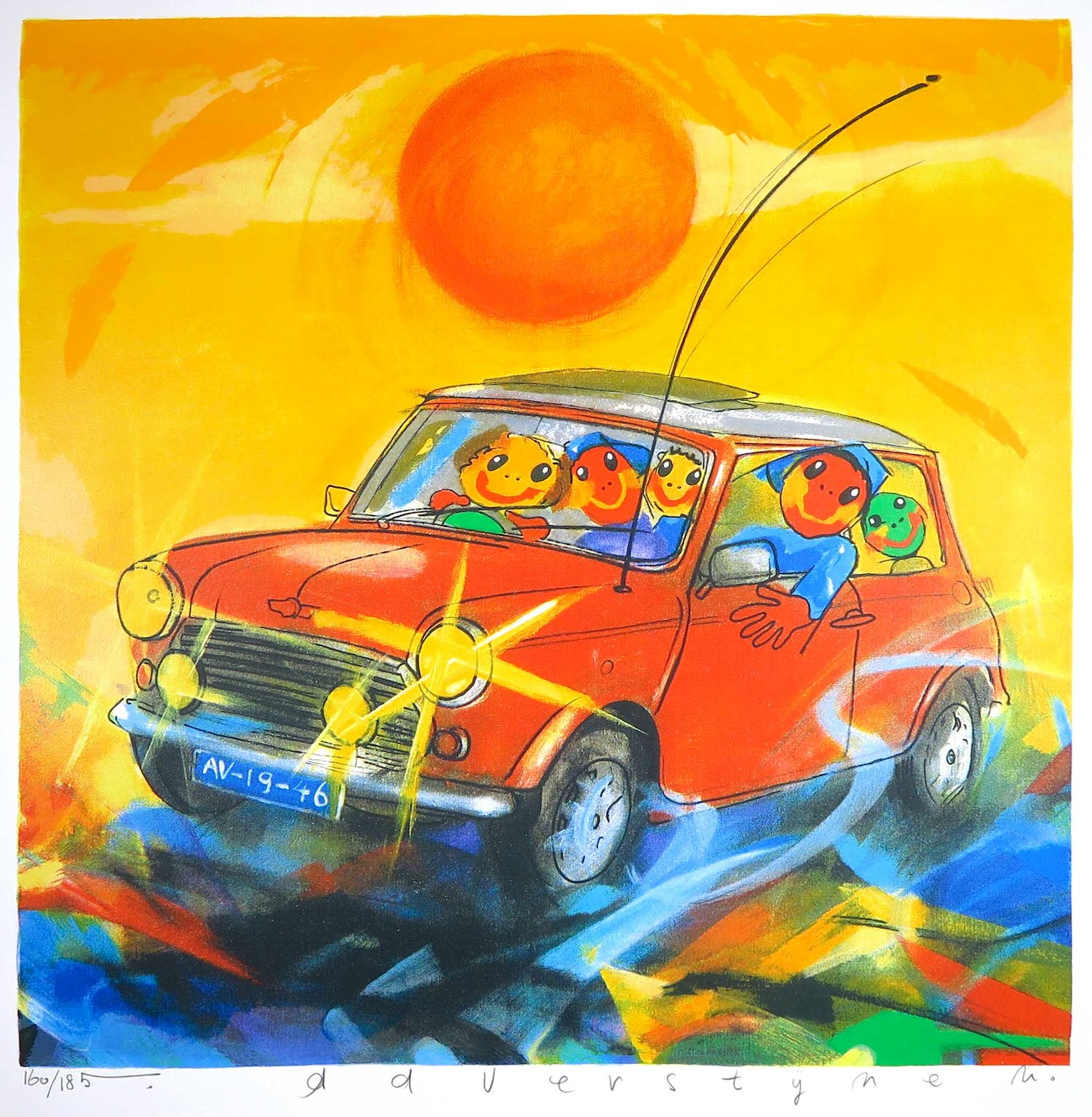 Ad Verstijnen - Zeefdruk, Austin 7 kopen? Bied vanaf 1!