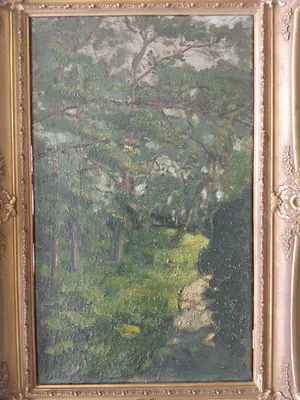 Cor Noltee - Impressionistisch boszicht kopen? Bied vanaf 90!