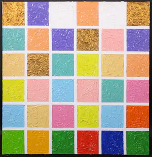 Pim Lenos - Gemengde techniek op doek, Zonder titel kopen? Bied vanaf 1!