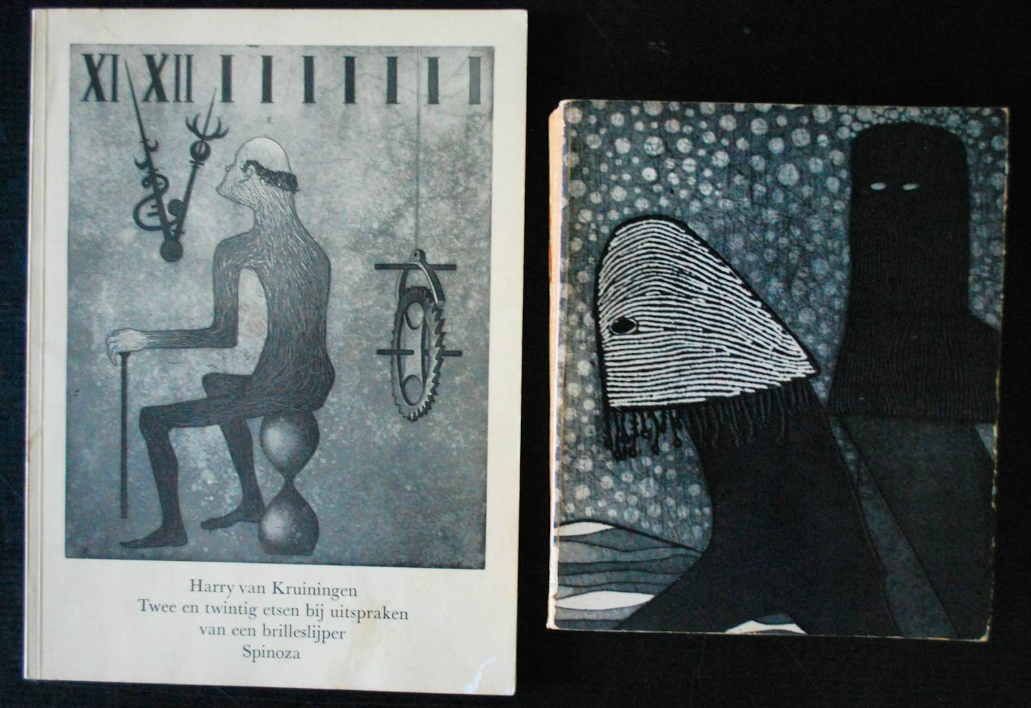 Harry van Kruiningen - 2 boekwerken: 33 etsen Amsterdam en 22 etsen Spinoza verkocht voor € 40!
