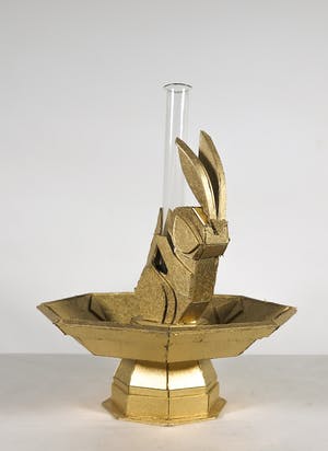 Lars Borst - 3D werk van karton met glazen testbuis kopen? Bied vanaf 1!