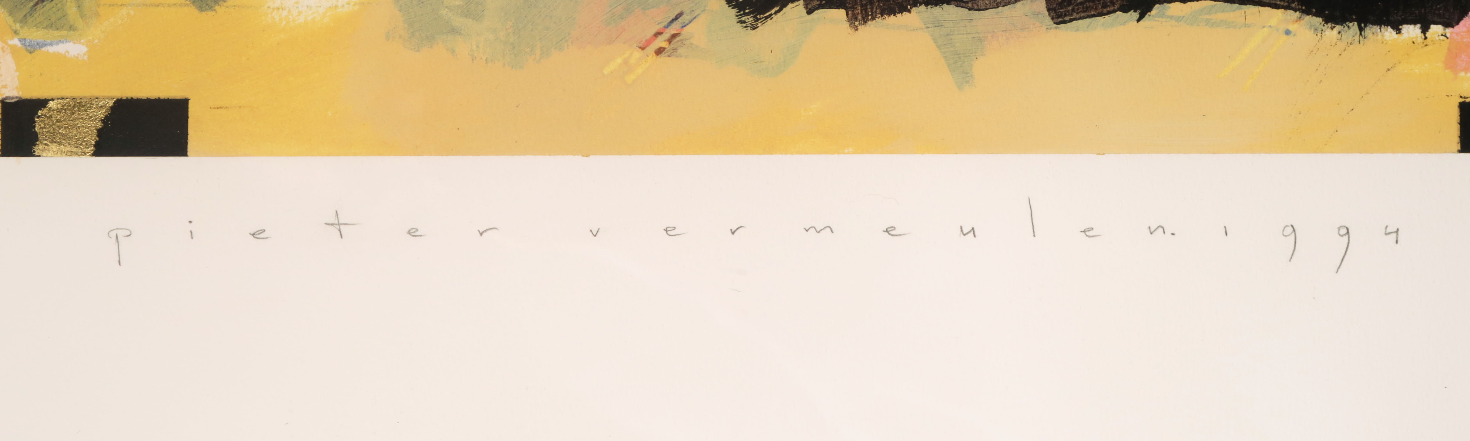 Pieter Vermeulen - Gemengde techniek op papier - Ingelijst kopen? Bied vanaf 1!