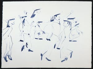 Emo Verkerk - Litho, Dansende mariniers kopen? Bied vanaf 70!