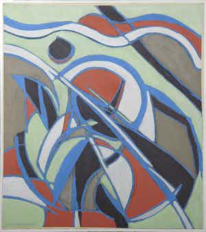 Paul Overhaus - Acryl op doek (op paneel), Lente verkocht voor € 70!