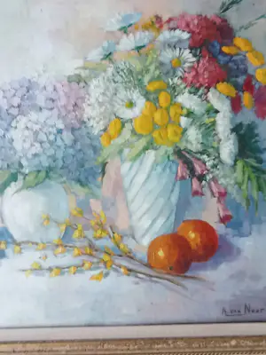 Arie-Kees van Noort - Vaas met bloemen en sinaasappels kopen? Bied vanaf 360!