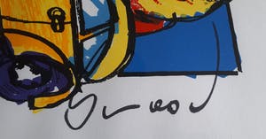 Herman Brood - VW Beetle - ZGAN - Ingelijst kopen? Bied vanaf 150!