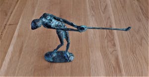 Brons (Onbekend) - Golf speler - Beeld kopen? Bied vanaf 39!