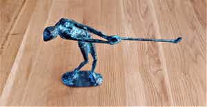 Brons (Onbekend) - Golf speler - Beeld verkocht voor € 39!