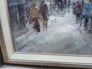 Jan Bevort - winters stadsgezicht Amsterdam kopen? Bied vanaf 600!