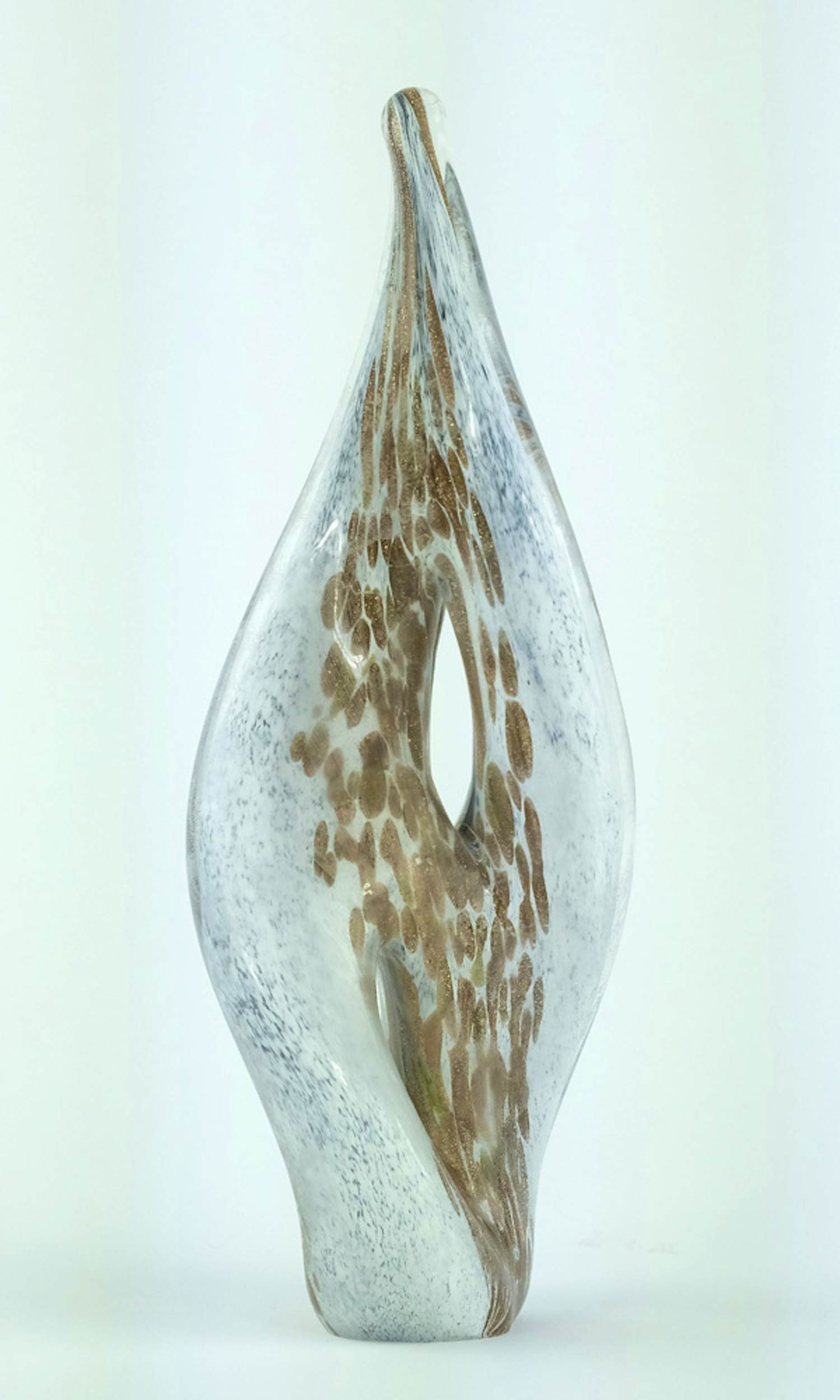 Niet of onleesbaar gesigneerd - Abstract glazen sculptuur kopen? Bied vanaf 1!