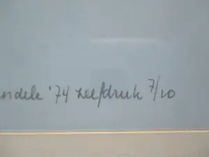 Anneke van der Mandele - Ingelijste zeefdruk kopen? Bied vanaf 1!