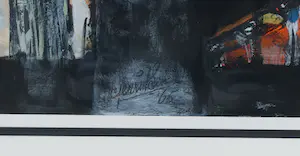 Wim Gerritsen - Gouache, Zonder titel - Ingelijst kopen? Bied vanaf 400!