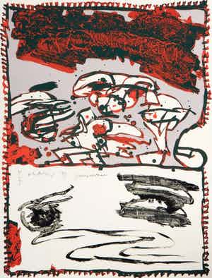 Pierre Alechinsky - Ijzerenpoortkaai verkocht voor € 600!