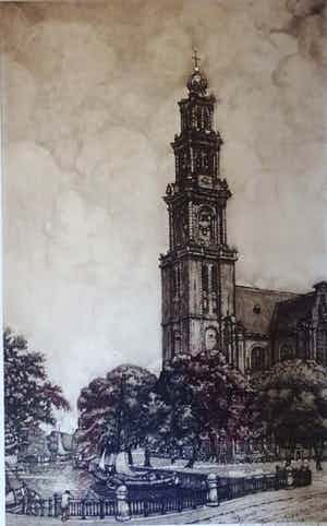 Cornelis Brandenburg - Amsterdam - Westerkerk + Oeuvre boek verkocht voor € 10!