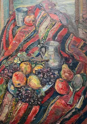 André Missant - stilleven met bestek kopen? Bied vanaf 135!