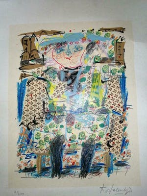 Kees Salentijn - zeefdruk Antonia , nr 121 in originele koker kopen? Bied vanaf 25!