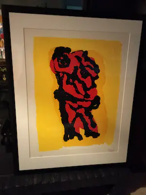 Karel Appel - Personage rouge et jaune kaufen? Bieten Sie von 1395!
