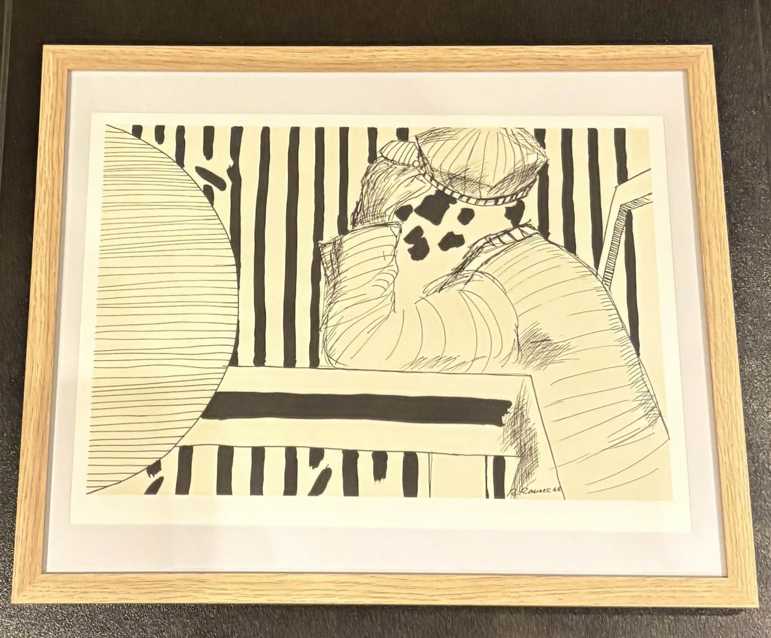 Roger Raveel - Offset “dubbende man” kopen? Bied vanaf 275!