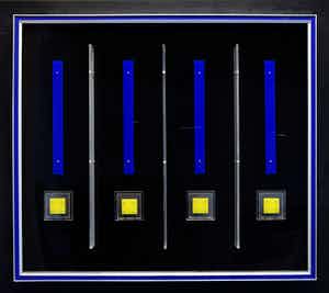 Teun Renes - Object in Perspex - Acrylaat in houten lijst - GROOT FORMAAT verkocht voor € 125!