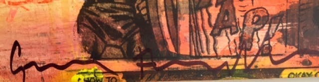 George Heidweiller - Acrylverf en gemengde techniek op hout - gesigneerd - zonder titel kopen? Bied vanaf 110!