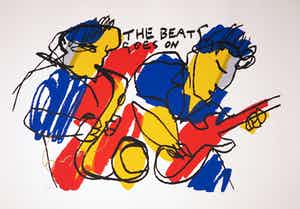 Herman Brood - Zeefdruk, The beat goes on verkocht voor € 150!