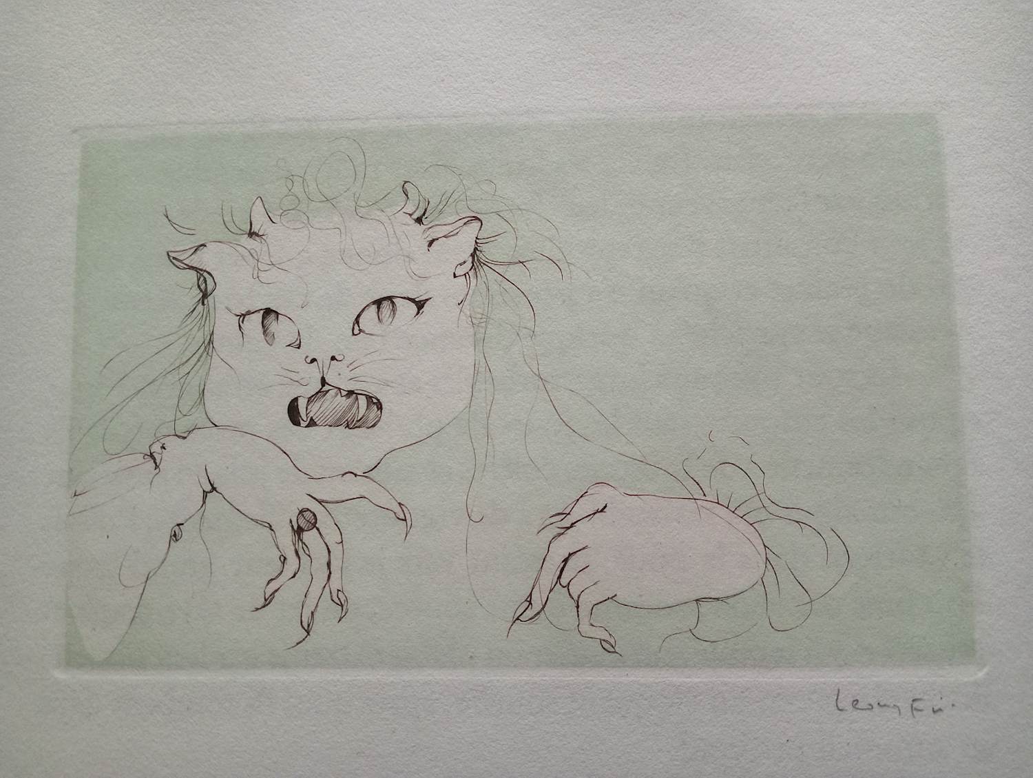 Leonor Fini - Leonor Fini Ets Le Toung-Sok surrealisme 1975 kopen? Bied vanaf 75!