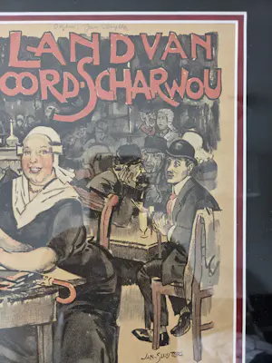 Jan Sluijters - Litho. Het Land van Noord Schcharwoude. kopen? Bied vanaf 20!